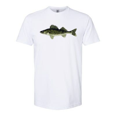 Walleye Fish Pickerel Fishing Lover Fisherman Softstyle CVC T-Shirt