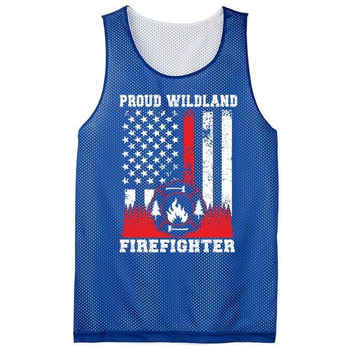 Wildland Firefighter Proud Wildland Fire Gift Mesh Reversible Basketball Jersey Tank