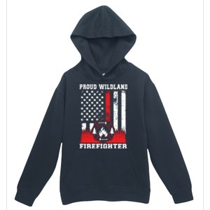 Wildland Firefighter Proud Wildland Fire Gift Urban Pullover Hoodie