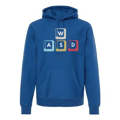 Wasd Funny Pc Video Gamer Wasd Gaming Pc Master Race Great Gift Premium Hoodie