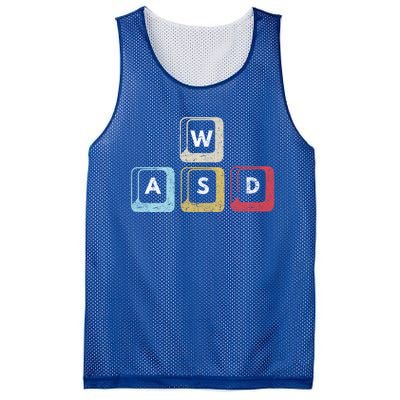 Wasd Funny Pc Video Gamer Wasd Gaming Pc Master Race Great Gift Mesh Reversible Basketball Jersey Tank