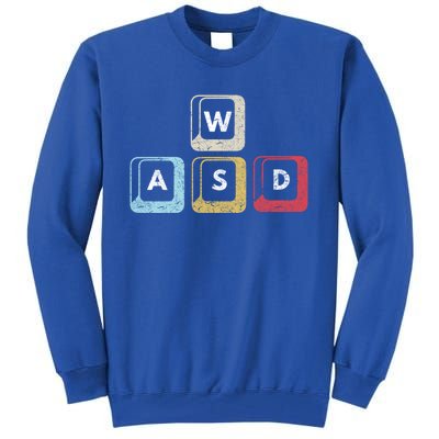 Wasd Funny Pc Video Gamer Wasd Gaming Pc Master Race Great Gift Tall Sweatshirt