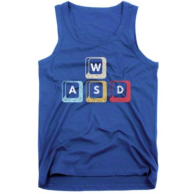 Wasd Funny Pc Video Gamer Wasd Gaming Pc Master Race Great Gift Tank Top