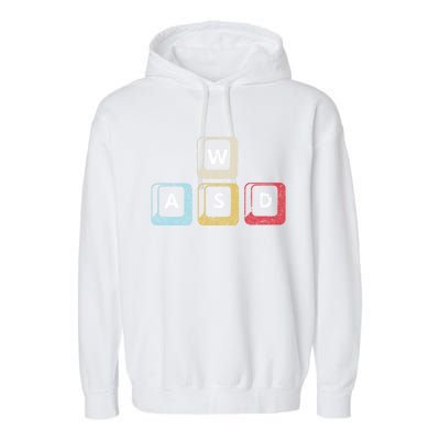 Wasd Funny Pc Video Gamer Wasd Gaming Pc Master Race Great Gift Garment-Dyed Fleece Hoodie