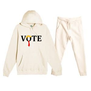 Wanted For President & Vice President 2024 Trump Vance Maga Premium Hooded Sweatsuit Set