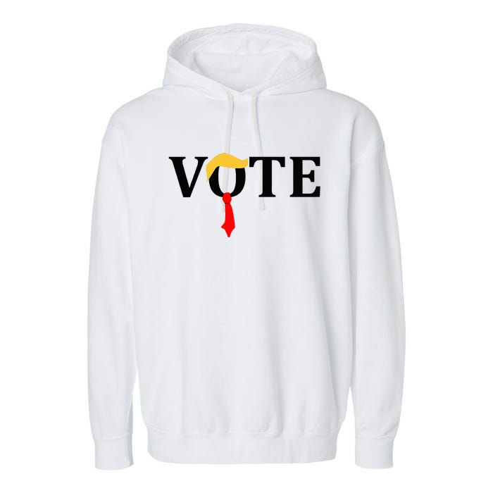 Wanted For President & Vice President 2024 Trump Vance Maga Garment-Dyed Fleece Hoodie