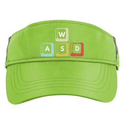 Wasd Funny Pc Video Gamer Wasd Gaming Pc Master Race Gift Adult Drive Performance Visor