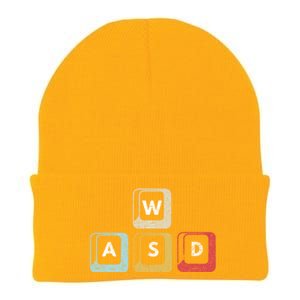 Wasd Funny Pc Video Gamer Wasd Gaming Pc Master Race Gift Knit Cap Winter Beanie