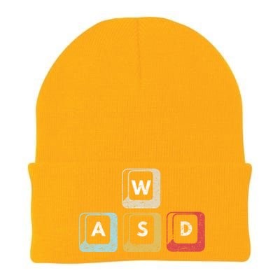 Wasd Funny Pc Video Gamer Wasd Gaming Pc Master Race Gift Knit Cap Winter Beanie