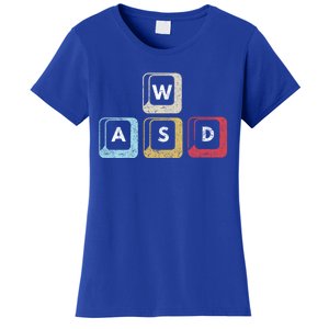 Wasd Funny Pc Video Gamer Wasd Gaming Pc Master Race Gift Women's T-Shirt