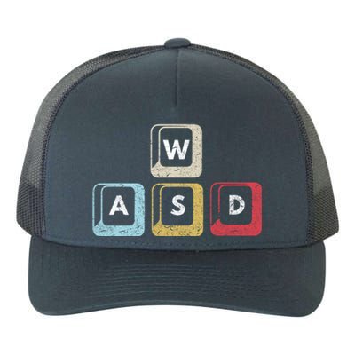 Wasd Funny Pc Video Gamer Wasd Gaming Pc Master Race Gift Yupoong Adult 5-Panel Trucker Hat