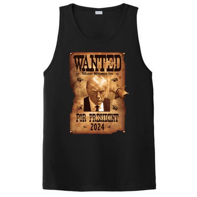 Wanted For President 2024 Trump Mug Shot Never Surrender PosiCharge Competitor Tank