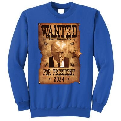 Wanted For President 2024 Trump Mug Shot Never Surrender Sweatshirt