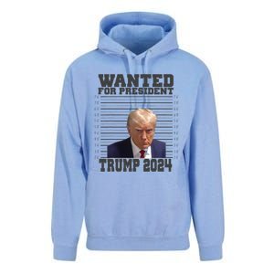 Wanted For President 2024 Trump Mugshot Trump Supporter Unisex Surf Hoodie