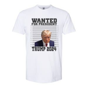 Wanted For President 2024 Trump Mugshot Trump Supporter Softstyle CVC T-Shirt