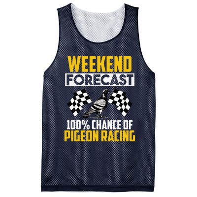 Weekend Forecast Pigeon Racing Animal Bird Pigeons Graphic Mesh Reversible Basketball Jersey Tank