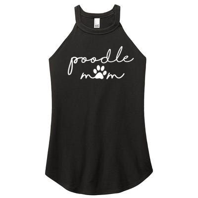 Womens Funny Poodle Dog Mom Cute Poodle Mom For Women Women's Perfect Tri Rocker Tank