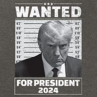 Wanted For President 2024 Trump Mugshot Cotton Canvas Backpack