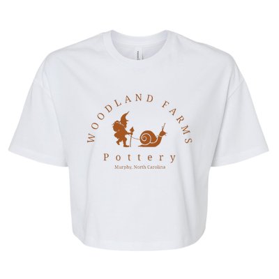 Woodland Farms Pottery New Tan Bella+Canvas Jersey Crop Tee