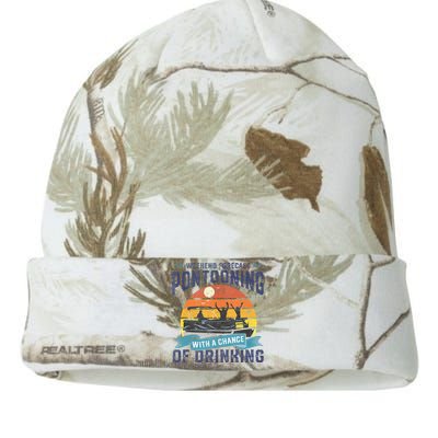 Weekend Forecast Pontooning Drinking Pontoon Boating Kati Licensed 12" Camo Beanie