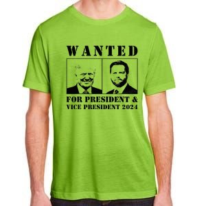 Wanted For President & Vice President 2024 Trump Vance Maga Adult ChromaSoft Performance T-Shirt