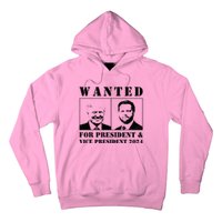 Wanted For President & Vice President 2024 Trump Vance Maga Hoodie