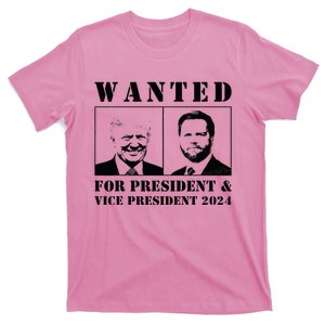 Wanted For President & Vice President 2024 Trump Vance Maga T-Shirt