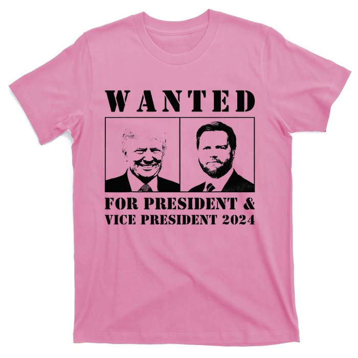 Wanted For President & Vice President 2024 Trump Vance Maga T-Shirt