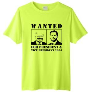 Wanted For President & Vice President 2024 Trump Vance Maga Tall Fusion ChromaSoft Performance T-Shirt