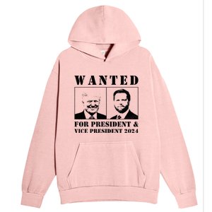 Wanted For President & Vice President 2024 Trump Vance Maga Urban Pullover Hoodie