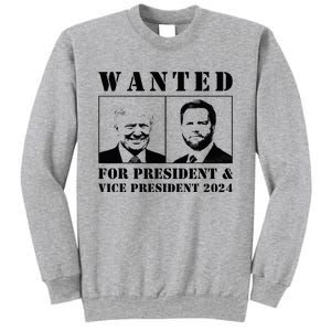 Wanted For President & Vice President 2024 Trump Vance Maga Sweatshirt