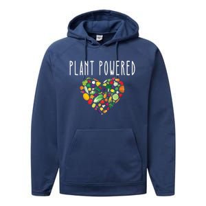 Whole Food Plant Based Lifestyle WFPB Vegan Powered Veggie Performance Fleece Hoodie