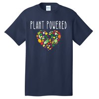 Whole Food Plant Based Lifestyle WFPB Vegan Powered Veggie Tall T-Shirt