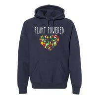 Whole Food Plant Based Lifestyle WFPB Vegan Powered Veggie Premium Hoodie