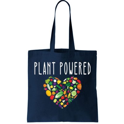 Whole Food Plant Based Lifestyle WFPB Vegan Powered Veggie Tote Bag