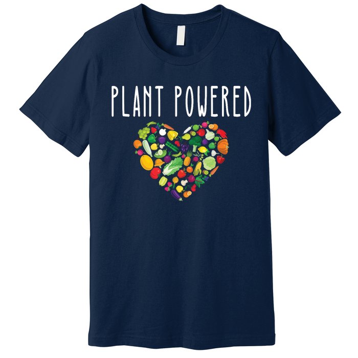 Whole Food Plant Based Lifestyle WFPB Vegan Powered Veggie Premium T-Shirt