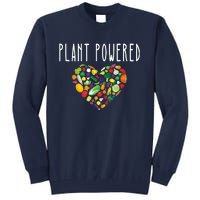 Whole Food Plant Based Lifestyle WFPB Vegan Powered Veggie Tall Sweatshirt