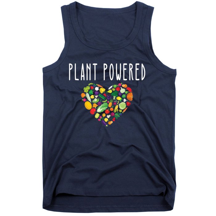 Whole Food Plant Based Lifestyle WFPB Vegan Powered Veggie Tank Top