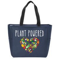 Whole Food Plant Based Lifestyle WFPB Vegan Powered Veggie Zip Tote Bag