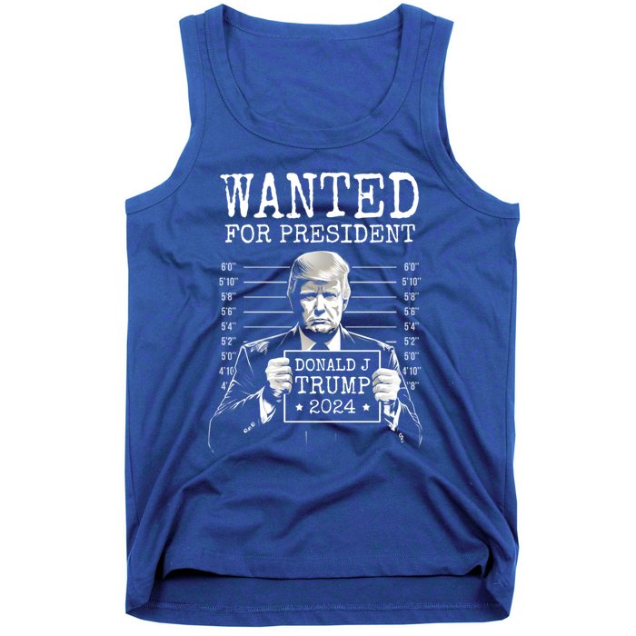 Wanted For President 2024 Donald Trump Gift Tank Top