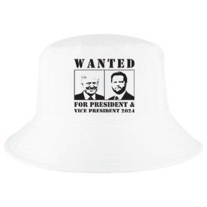 Wanted For President Vice President 2024 Trump Vance Maga Cool Comfort Performance Bucket Hat