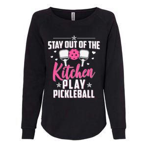 Wo Funny Pickleball Graphic For Wo Pickleball Player Womens California Wash Sweatshirt