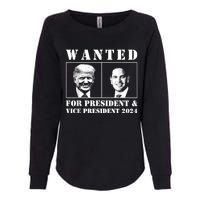 Wanted For President & Vice President 2024 Trump Rubio Maga Womens California Wash Sweatshirt