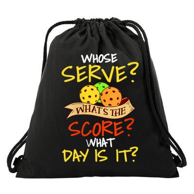 Womens Funny Pickleball Gift Pickle Ball Player Pickleball VNeck TShirt Drawstring Bag