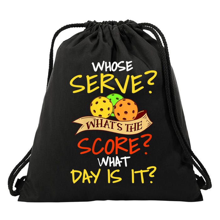 Womens Funny Pickleball Gift Pickle Ball Player Pickleball VNeck TShirt Drawstring Bag