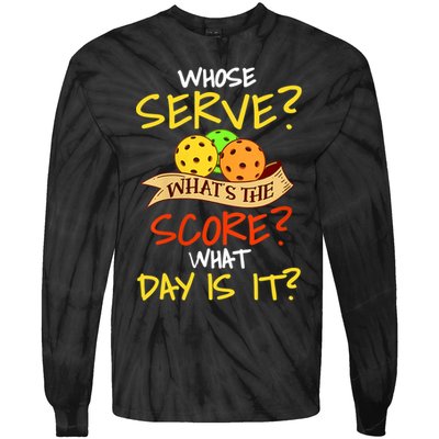 Womens Funny Pickleball Gift Pickle Ball Player Pickleball VNeck TShirt Tie-Dye Long Sleeve Shirt