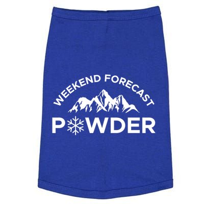 Weekend Forecast Powder Skier Skiing Deep Snow Gift Doggie Tank