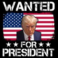 Wanted For President Donald Trump USA Election Cooling Performance Crew T-Shirt