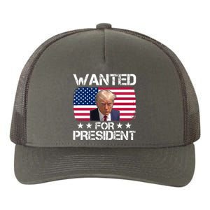 Wanted For President Donald Trump USA Election Yupoong Adult 5-Panel Trucker Hat