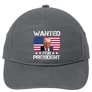 Wanted For President Donald Trump USA Election 7-Panel Snapback Hat